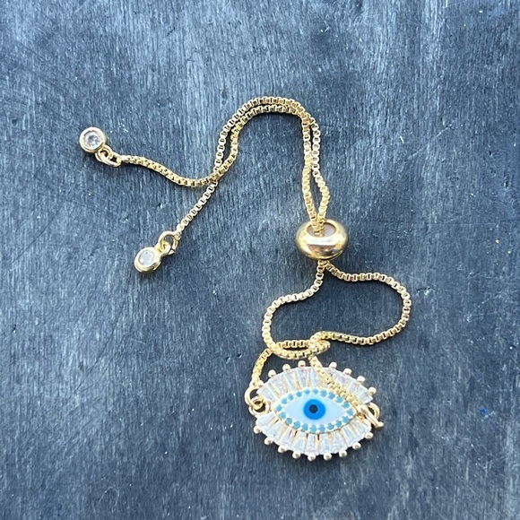 Evil Eye 24k gold plated bracelet - Picture 6 of 6